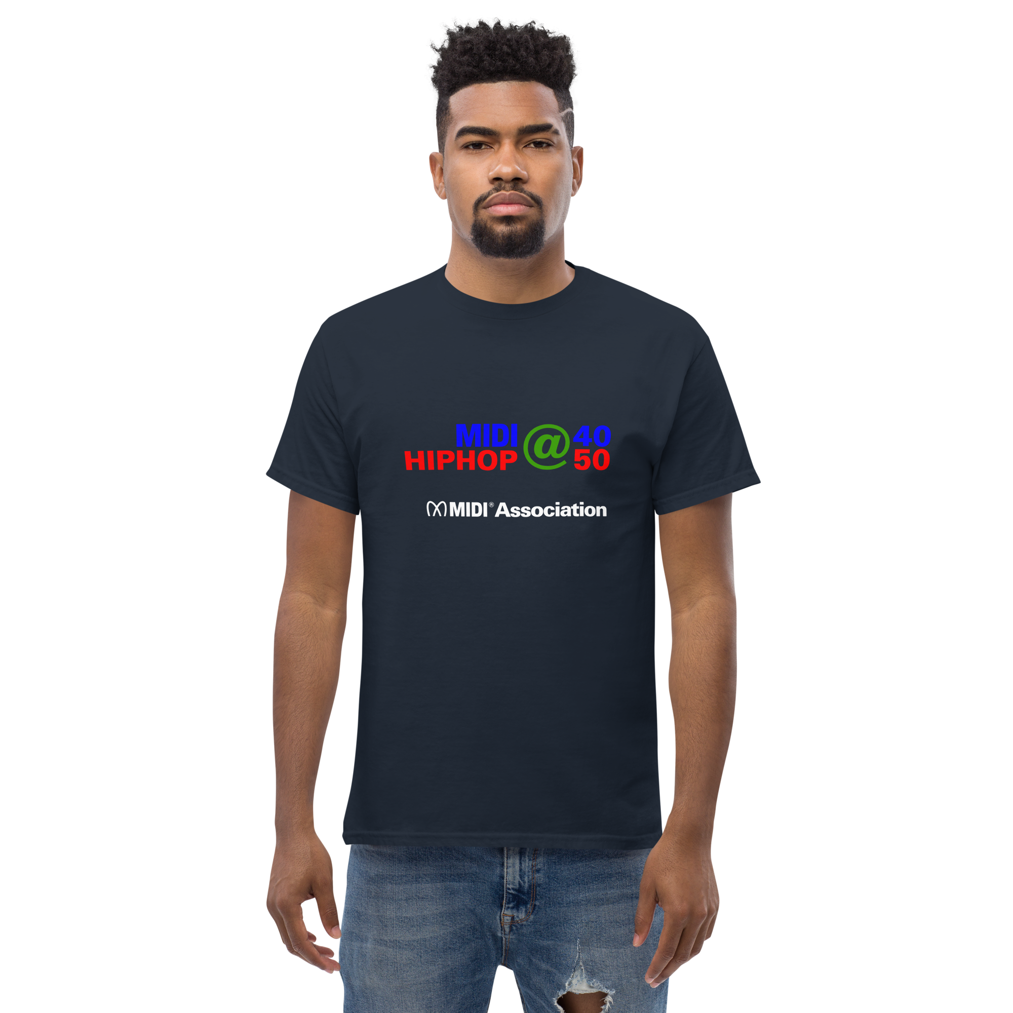 HipHop@50/MIDI@40 Tee Shirt with MIDI Association Logo