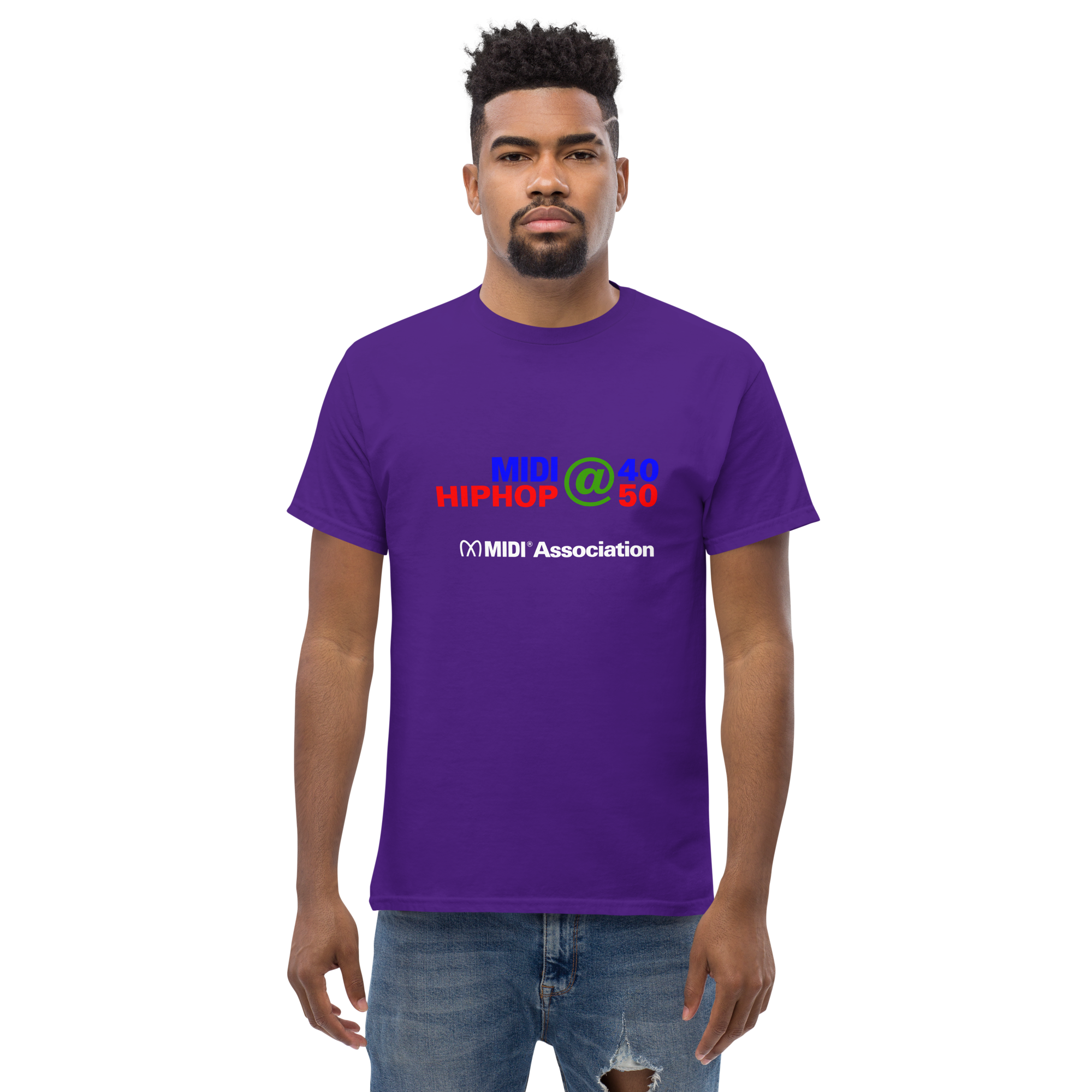 HipHop@50/MIDI@40 Tee Shirt with MIDI Association Logo